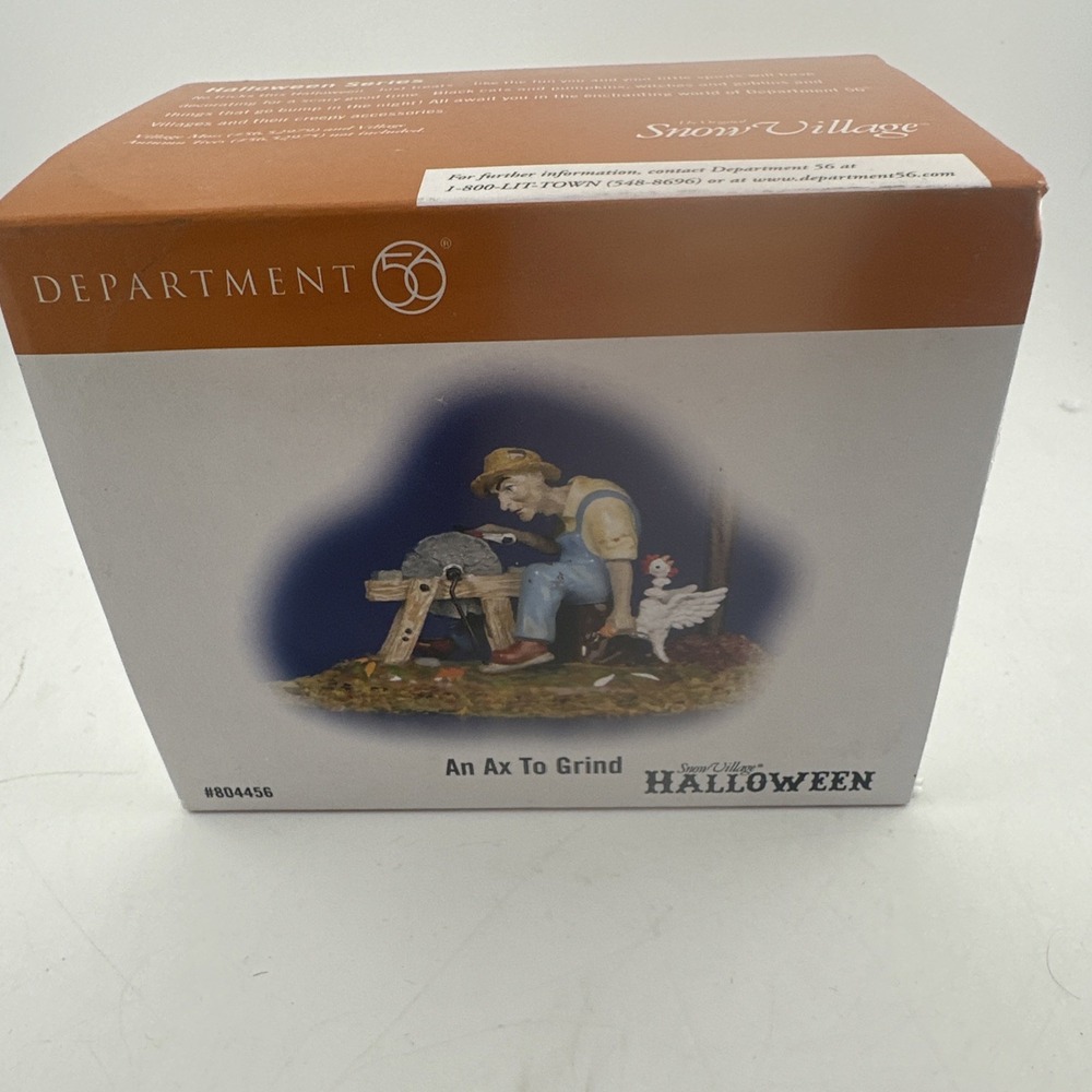 Dept 56 An Ax to Grind Halloween Snow Village 2006 Accessories 804456